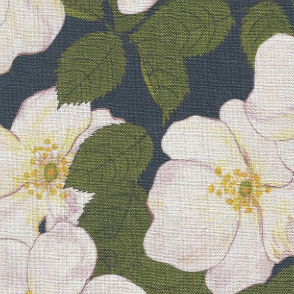 Hedgegrow Rosa Textile - Indigo Blue