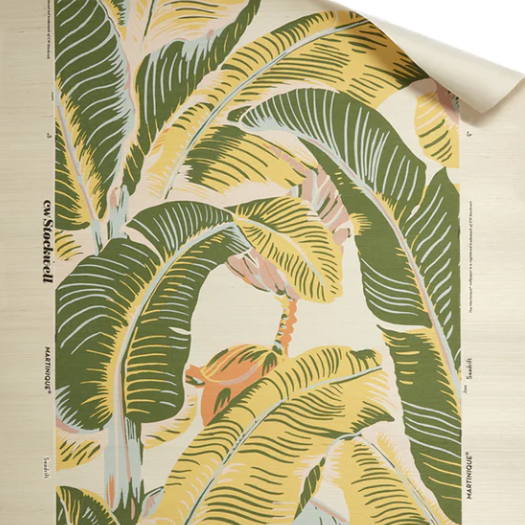 Martinique Grasscloth Wallpaper - Seadrift