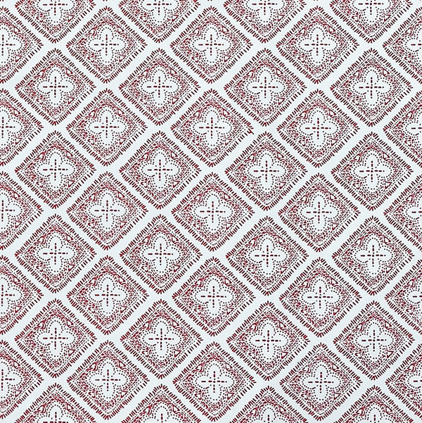 Azzar Wallpaper - Coral on White