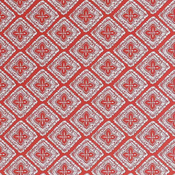 Azzar Wallpaper - White on Coral