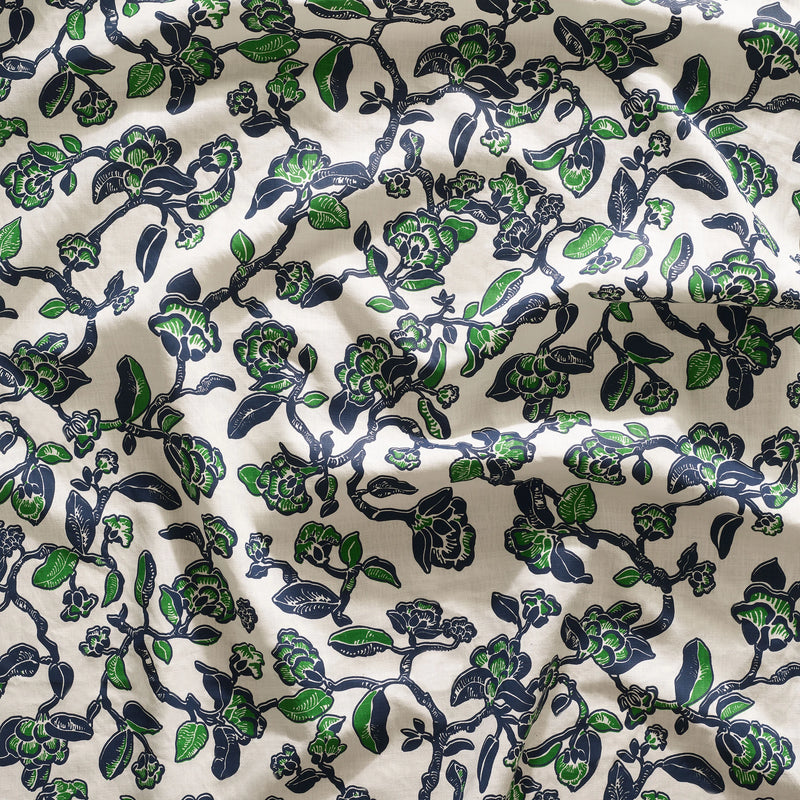 Flowerette Textile - Emerald