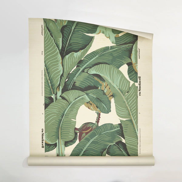 Martinique Grasscloth Wallpaper - Green