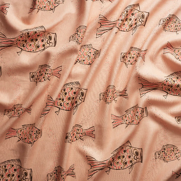 Sakana Textile - Palmetto Pink