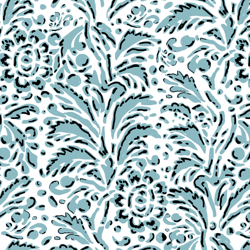 Capri Wallpaper - Turquoise