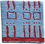 Marika Meyer Rug - Elliot / Blue & Tomato