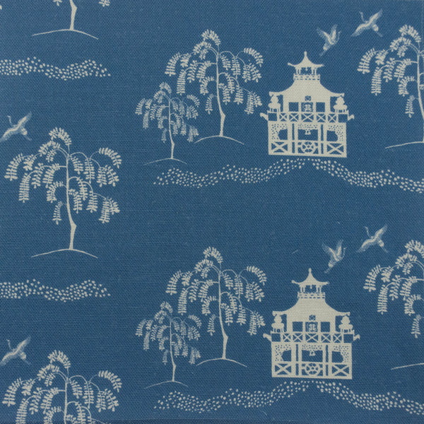 Fall Pagoda Textile - Blue
