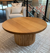 Custom Round Coffee Table - Oak