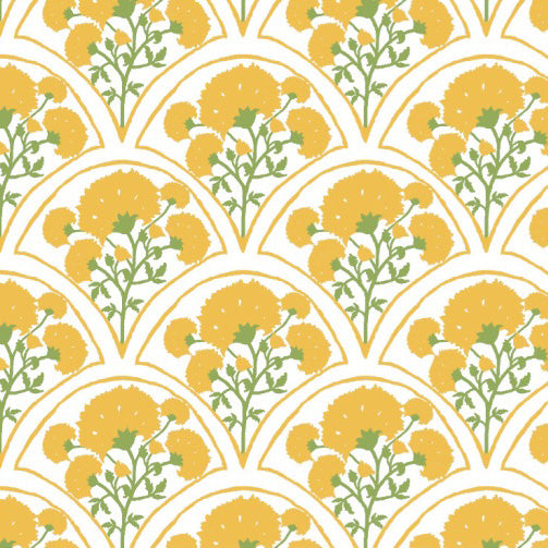 Marigold Wallpaper - Ochre