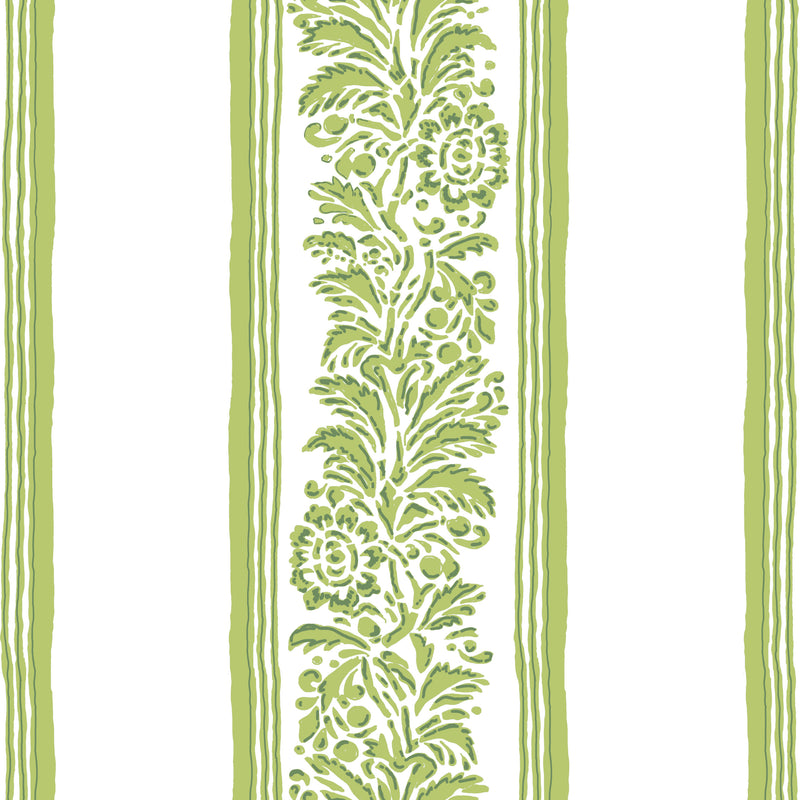 Positano Stripe Wallpaper - Greenlake