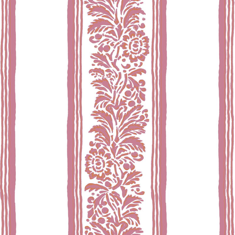 Positano Stripe Wallpaper - Pink