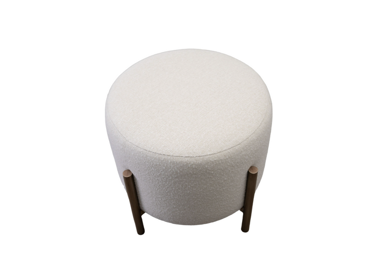 Chrystie Round Ottoman - COM