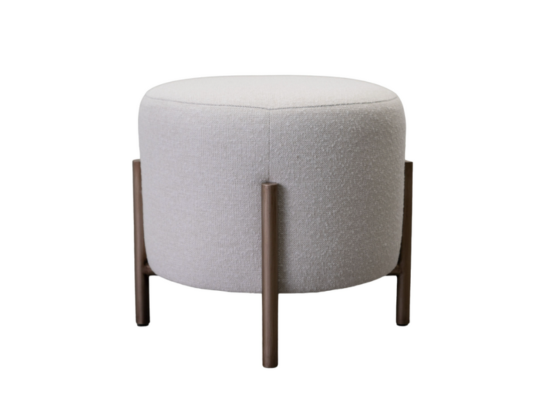 Chrystie Round Ottoman - COM