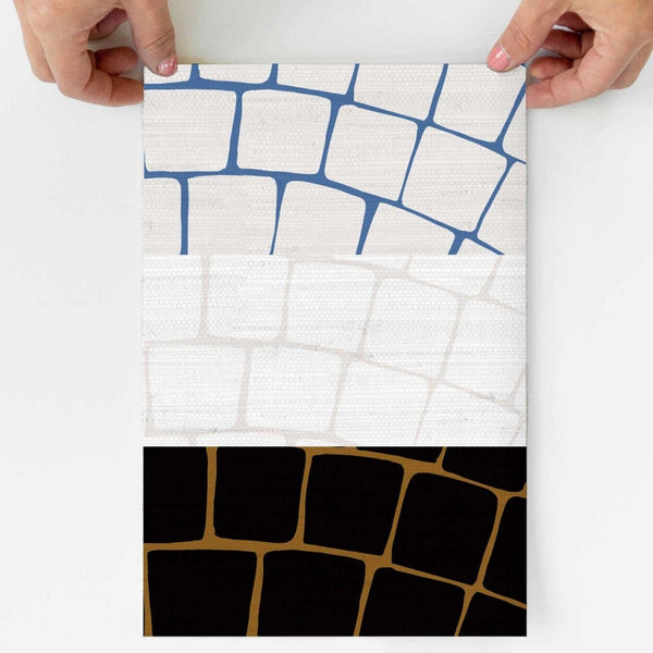 Mosaic Scallop Wallpaper - Black