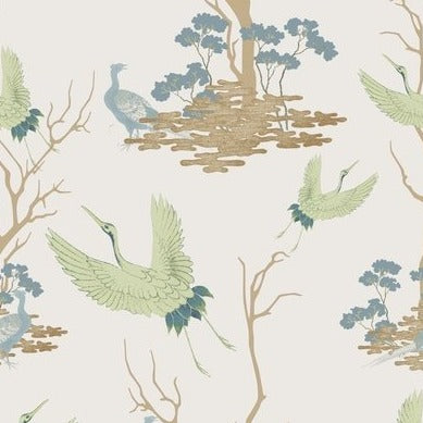 Tea Garden Wallpaper - Linen Essence