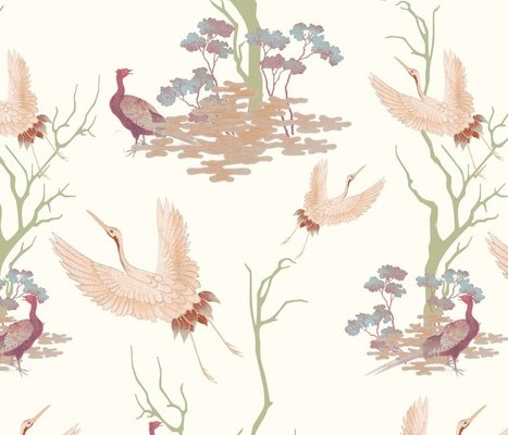 Tea Garden Wallpaper - Linen Essence