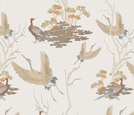 Tea Garden Wallpaper - Linen Essence