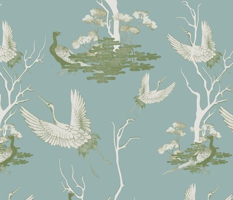 Tea Garden Wallpaper - Linen Essence