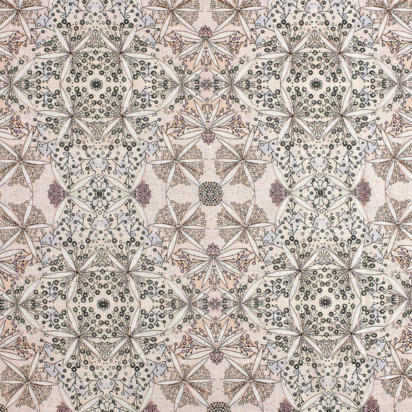 Bloomful Geometry Textile - Wisteria / Celadon