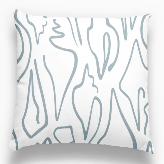 Ready-Made Pillow: 14"x24" Emily Daws - Edisto - Turquoise